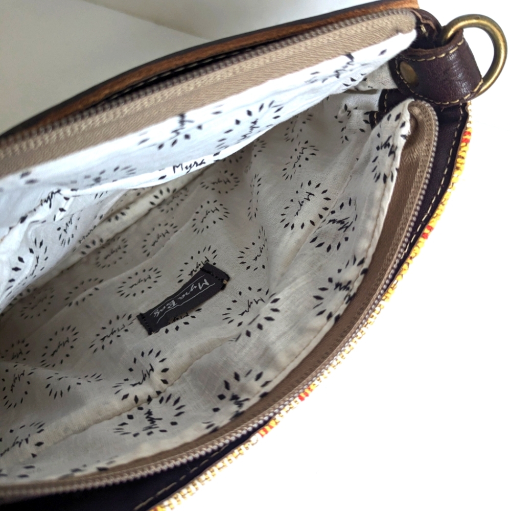 Myra Bag Hand Tooled Clutch Crossbody Shoulder Bag 💜 Rancher Aztec Western - Picture 16 of 16